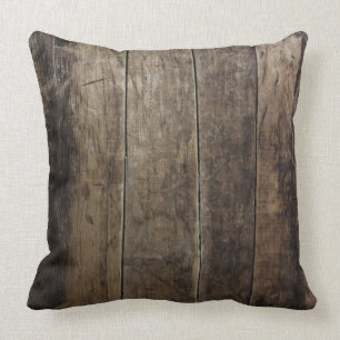 Faux Wood Pillow