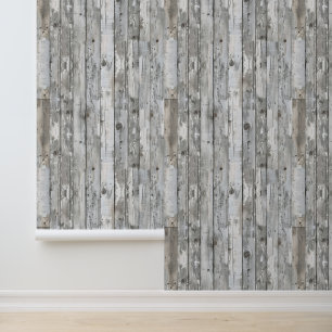 Faux Wood Wallpaper