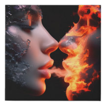 Faux Wrapped Canvas Print