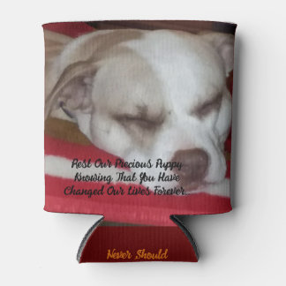 Faux Wrapped Canvas Print Can Cooler