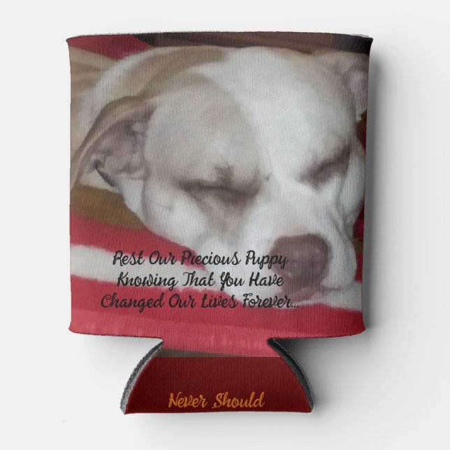 Faux Wrapped Canvas Print Can Cooler (Front)