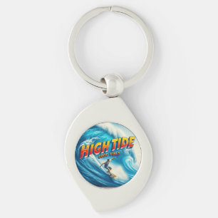 Faux Wrapped Canvas Print Key Ring