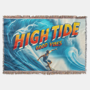 Faux Wrapped Canvas Print Throw Blanket