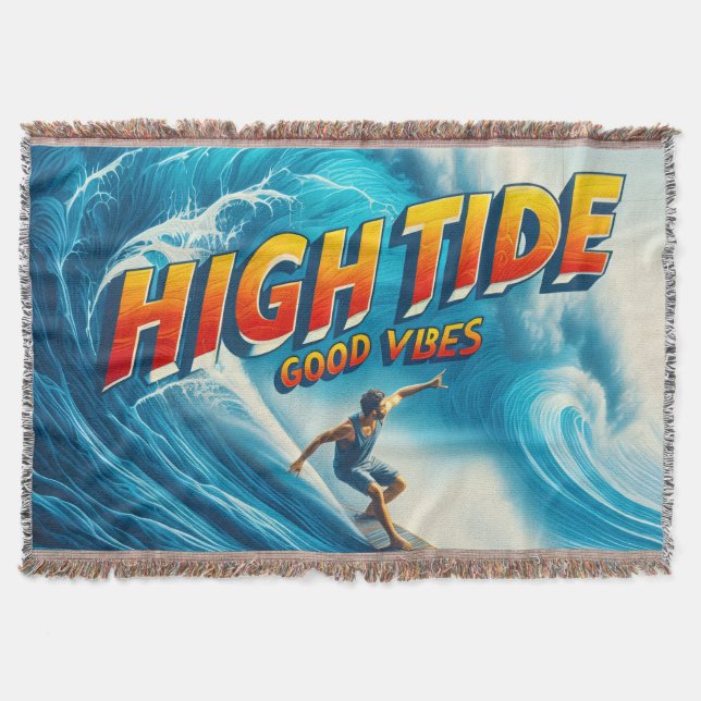 Faux Wrapped Canvas Print Throw Blanket (Front)