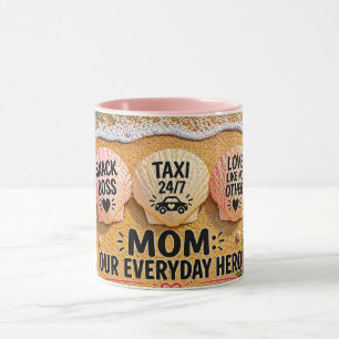 Faux Wrapped Canvas PrintFunny Mum Beach Shirt – S Mug