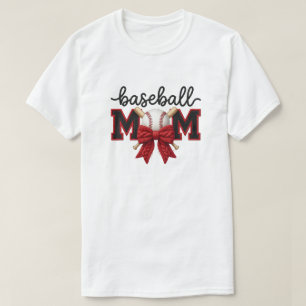 Faux Yarn Baseball Mom Graphic, Crochet Pattern  T-Shirt