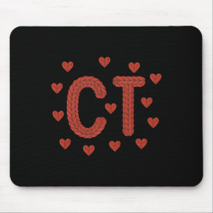 Faux Yarn Crochet Ct Tech Ct Technologist Cat Scan Mouse Mat
