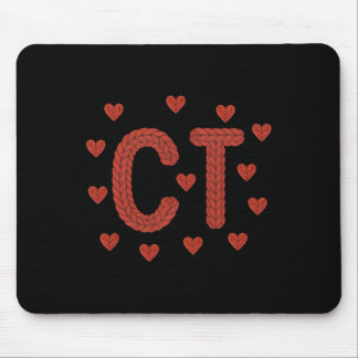 Faux Yarn Crochet Ct Tech Ct Technologist Cat Scan Mouse Mat
