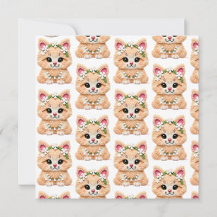 Faux Yarn Notch-Hook Christmas Cat – Cozy Holiday