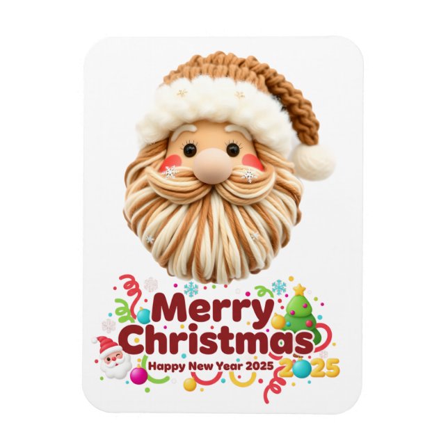 faux yarn pattern, notch-hook style, textured magnet (Vertical)