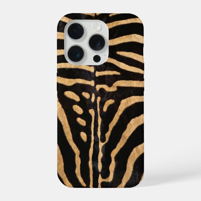 Faux Zebra Skin iPhone Case (Back)