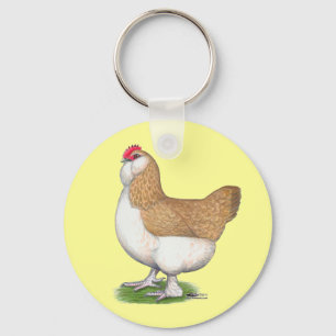 Faverolle Hen Key Ring
