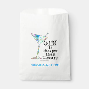 FAVOR BAGS - GIN IS CHEAPER THAN THERAPY