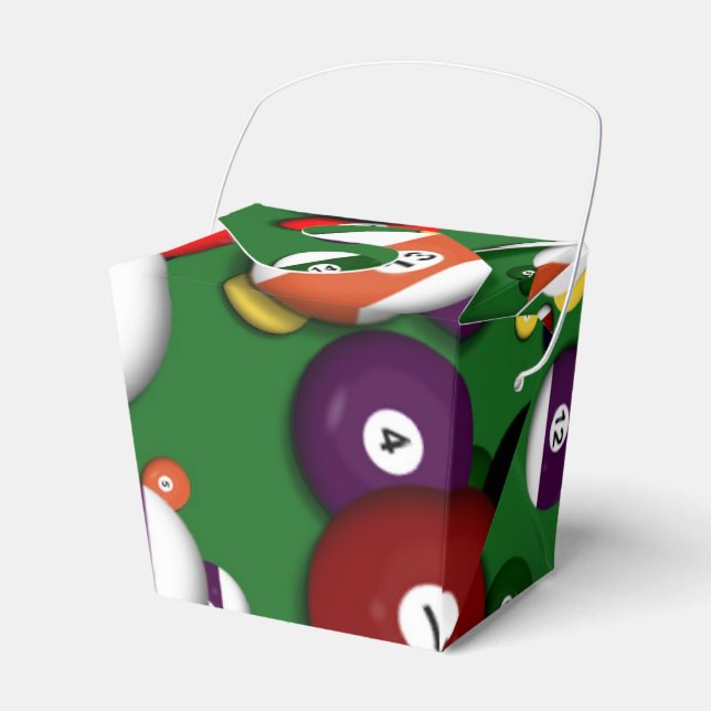 Favor/Gift Box - Billiards (Front Side)