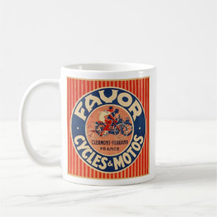 favor retro motorcycle advert coffee mug