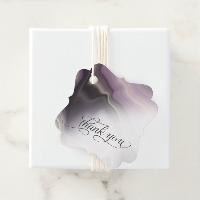 FAVOR TAG | Plum Purple Soft Marble  (In Situ)