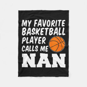 Favorite basketball player calls nan british fleece blanket