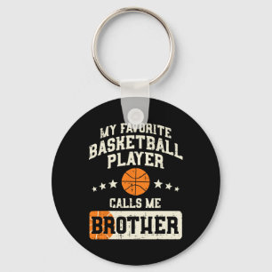 Favorite Bysketbyll Player Brother Family Byller B Key Ring