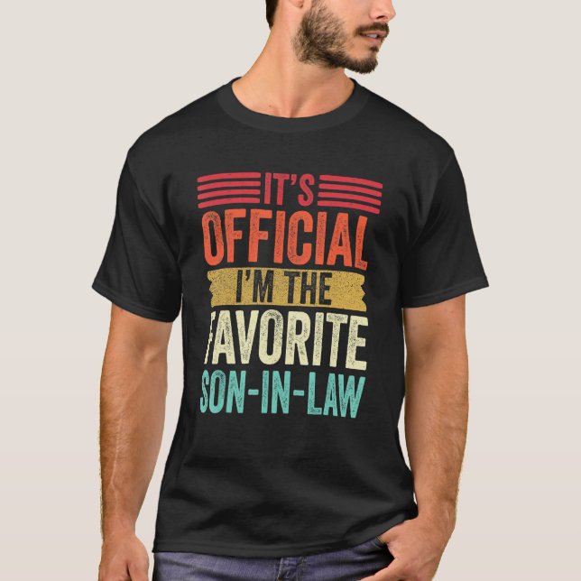 Favorite Child Son In Law Retro Funny Family Adult T-Shirt (Front)