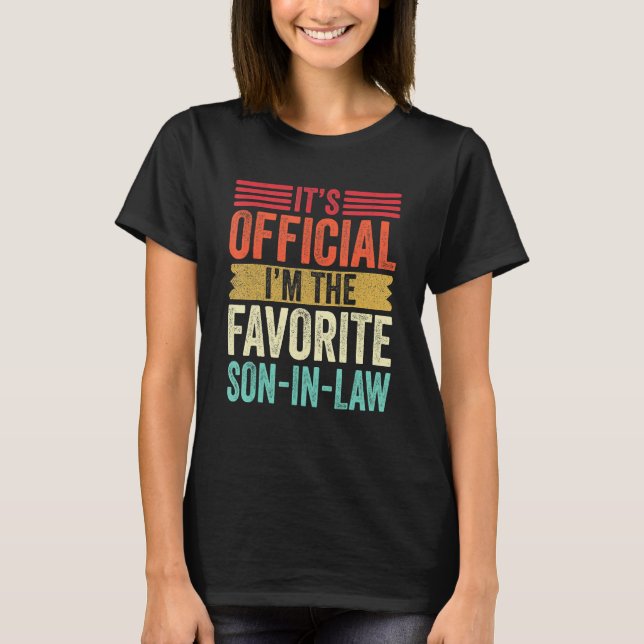 Favorite Child Son In Law Retro Funny Family Adult T-Shirt (Front)