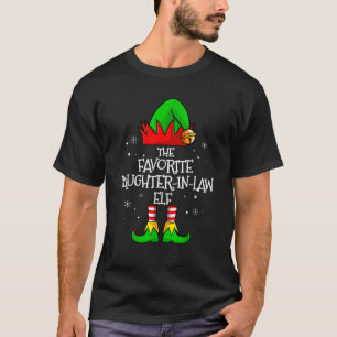 Favorite Daughter In Law Elf Matching Family Chris T-Shirt