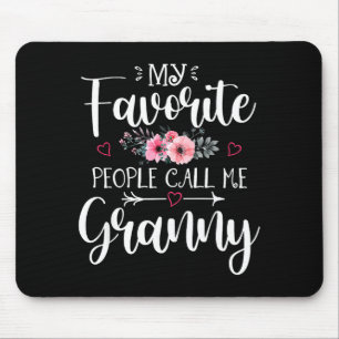 Favorite people call granny shirt floral mother'sF Mouse Mat