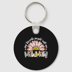 Favorite people call mawmaw mothers day girly wome key ring