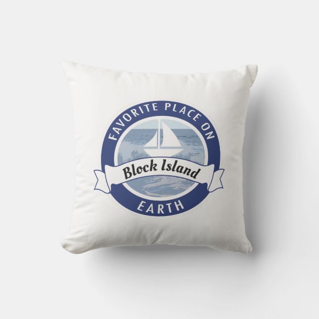Favorite Place on Earth Beach - Outdoor Throw Cushion (Front)