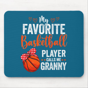 Favorite players call granny basketball gra t shir mouse mat