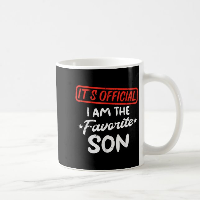 Favorite Son Funny Family Men Boys Kids Youth Teen Coffee Mug (Right)