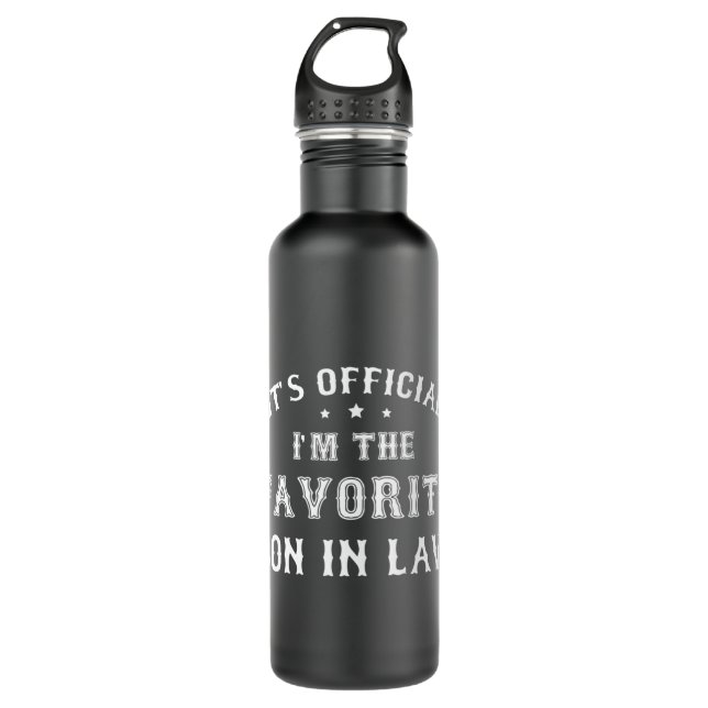 Favorite Son in Law Funny Gift from Father Mother  710 Ml Water Bottle (Front)