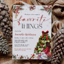 Favorite Things Gift Exchange Party Invite