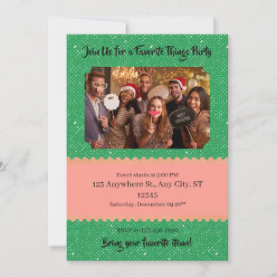 Favorite Things Party custom Invitation