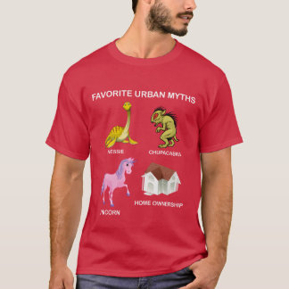 Favorite Urban Myths Nessie Chupacabra Unicorn gif T-Shirt