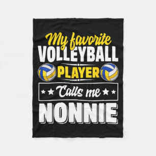 Favorite volleyball player calls nonnie mother's fleece blanket
