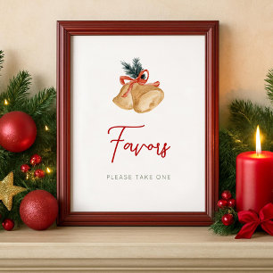 Favors Christmas Party Sign