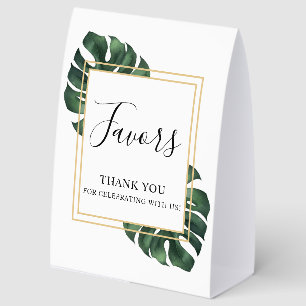 Favors Monstera Leaf Wedding 