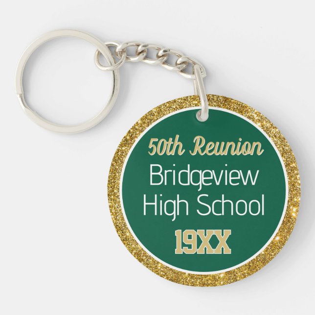 Favour!! 50th Class Reunion Keychain (Front)