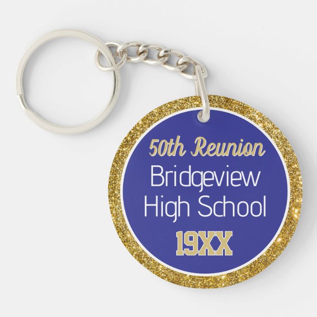 Favour!! 50th Class Reunion Keychain (Front)