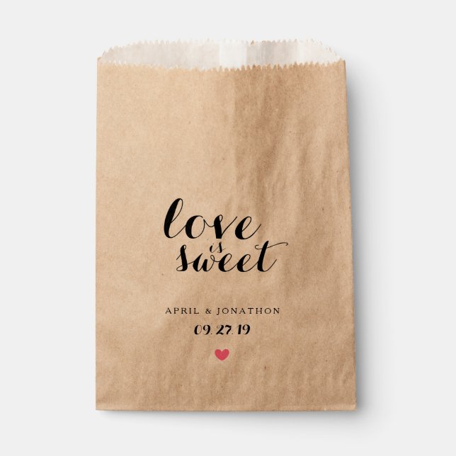 Favour Bag - Love is Sweet (Front)