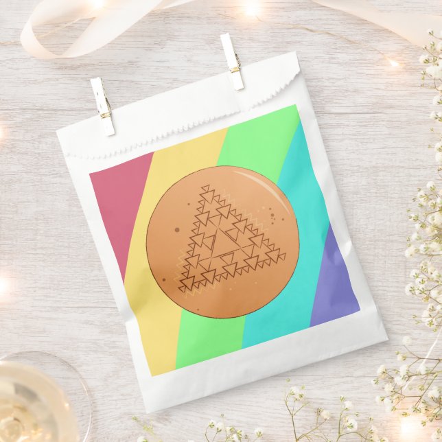 Favour Bag Rainbow Game Dalgona Multiple Triangle (Clipped)
