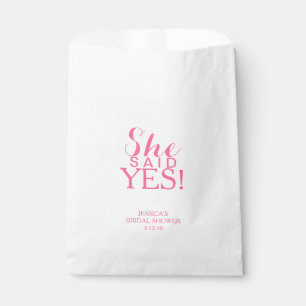 Favour Bag - She Said Yes