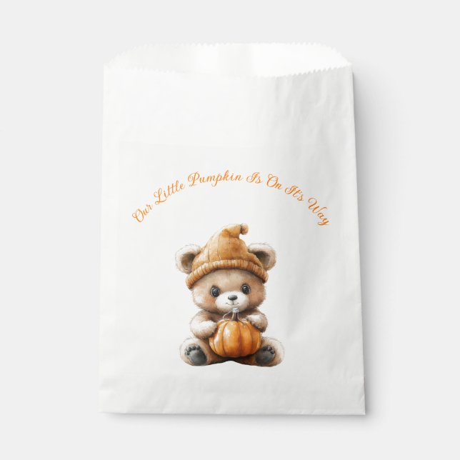 Favour Bags- Autumn Baby Shower Favour Bags-50pcs Bags (Front)