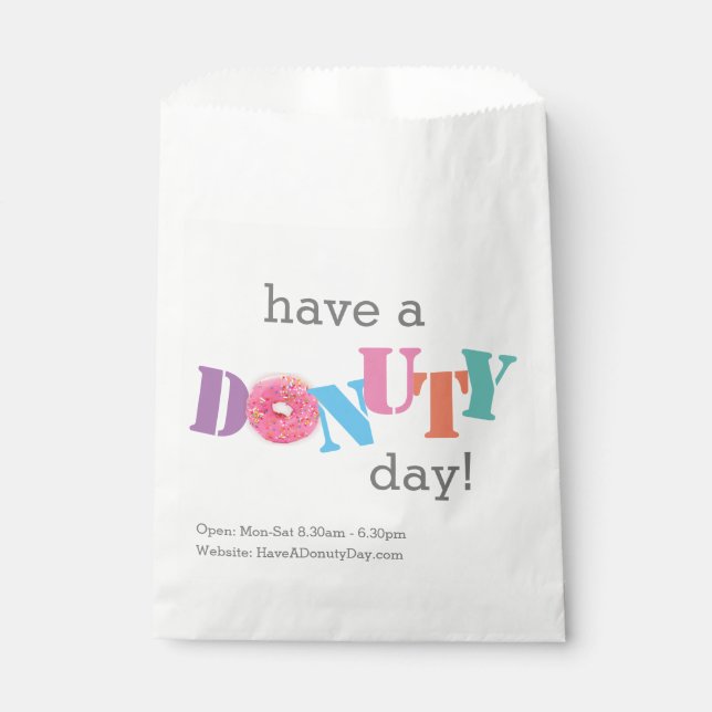 Favour Bags - Have a DONUTY Day! (Front)