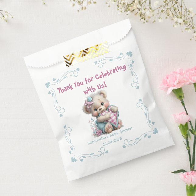 Favour Bags Teddy Bear Baby Shower (Sealed)