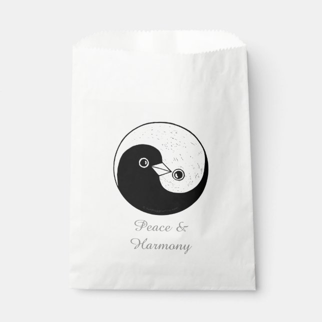 Favour Bags YinYang Dove Harmomy (Front)