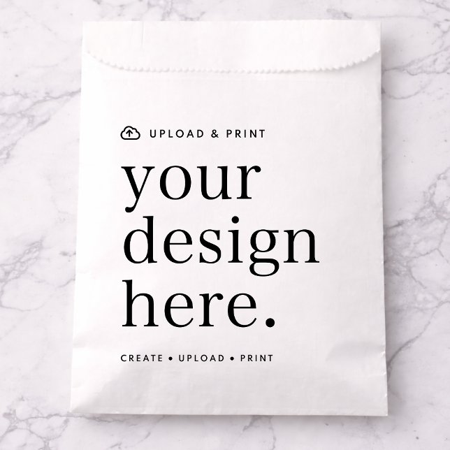 Favour Bags Your Design Upload (Versatile paper favor bags for business, weddings, special occasion events, gifting & more!)