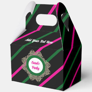 Favour Box 5 Black(Pink Green) RFPMDesigns©️2024