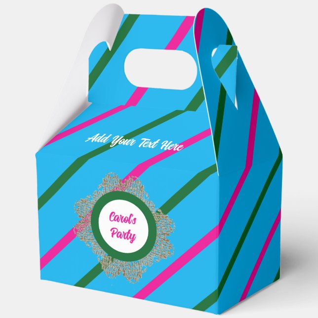 Favour Box 5 Blue(Pink Green) RFPMDesigns ©️2024 (Front)