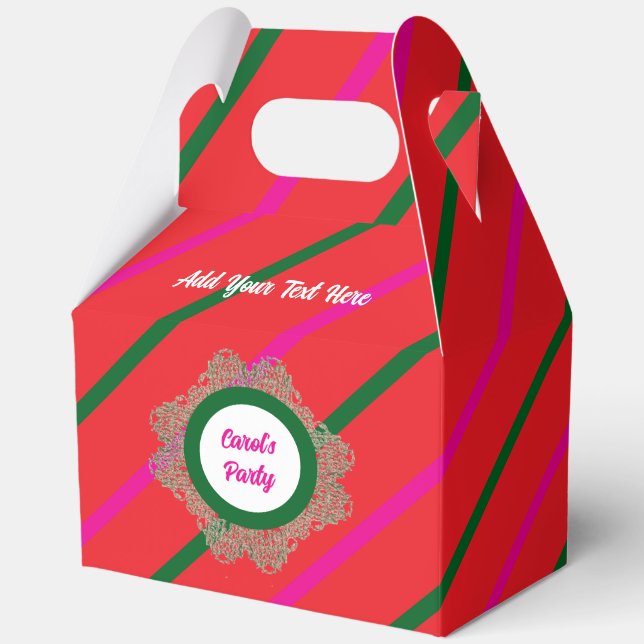 Favour Box 5 Red(Pink Green) RFPMDesigns ©️2024 (Front)
